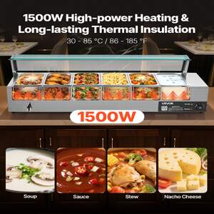 Bain-Marie-profesional-pentru-bufet-6-tăvi-1-3-cu-capac-din-sticlă