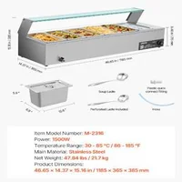 Bain-Marie-profesional-pentru-bufet-6-tăvi-1-3-cu-capac-din-sticlă