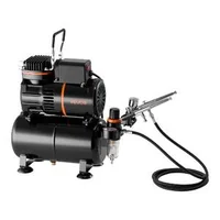 Set-aerograf-cu-3-aerografe-1-6-HP-cu-compresor-și-rezervor