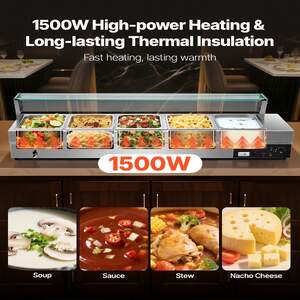 Bain-marie-electric-profesional-5-5-L-cu-protecție-din-sticlă