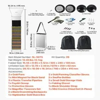 Jgheab-pliabil-din-aluminiu-și-set-complet-pentru-spălarea-aurului-1270-mm-26-de-piese