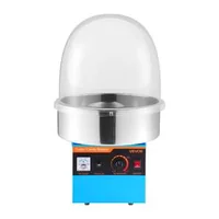 Mașină-profesională-pentru-vată-de-zahăr-cu-capac-de-protecție-1000W-albastră