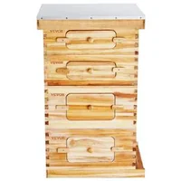 Set-pentru-stup-de-albine-cu-40-de-rame-lemn-de-cedru-cu-ceară-de-albine-2-corpuri-adânci-2-corpuri-medii-pentru-albine