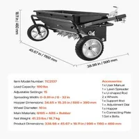 Aerator-tractat-și-cărucior-de-împrăștiere-2-în-1-45-4-kg-lățime-0-81m