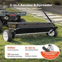 Aerator-tractat-și-cărucior-de-împrăștiere-2-în-1-45-4-kg-lățime-0-81m