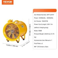 Ventilator-industrial-portabil-extractor-254-mm-10-inchi-350W-3280-m³-h