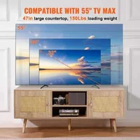 Suport-TV-din-ratan-dulap-TV-boho-pentru-televizor-de-55-inchi-mobilier-TV-în-stil-Mid-Century-Modern-consolă-TV-din-ratan-cu-rafturi-reglabile-pentru-sufragerie-cameră-media-stejar