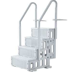 Scară-ranforsată-gri-pentru-piscină-cu-4-trepte-până-la-181-kg