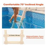 Scară-înclinată-pentru-piscină-5-trepte-până-la-136-kg-Culoare-Taupe