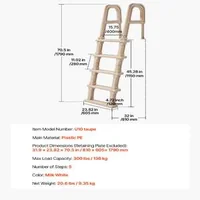 Scară-înclinată-pentru-piscină-5-trepte-până-la-136-kg-Culoare-Taupe