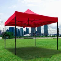Pavilion-de-grădină-pliabil-albastru-tip-acordeon-3x3-metri