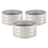 Set-de-3-straturi-rotunde-metalice-de-grădină-60-x-30-cm-bej
