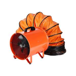 Ventilator-industrial-portabil-cu-furtun-de-aer-5-m-40-cm-900-W-debit-ridicat