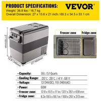 Frigider-și-congelator-portabil-pentru-mașină-50-l-12V-220V