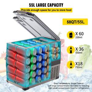 Frigider-și-congelator-portabil-pentru-mașină-50-l-12V-220V