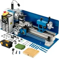 Mini-strung-metalic-550-W-cu-viteză-variabilă-până-la-2250-rpm-Include-mandrină-cu-3-bacuri-precizie-și-afișaj-digital-pentru-prelucrare-metal-cu-cutie-de-scule