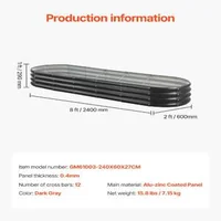 Strat-oval-metalic-2-4-x-0-6-x-0-3-m-galvanizat-gri-închis