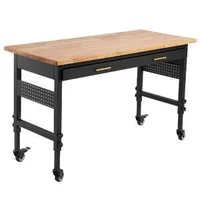 Masă-de-lucru-pe-roți-cu-înălțime-reglabilă-cu-priză-și-sertar-150-cm