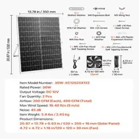 Sistem-solar-de-ventilație-30W-ventilator-dublu-2668-RPM