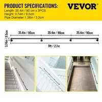 Balustradă-tubulară-pentru-scări-274-cm-9-picioare-stil-industrial
