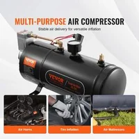 Compresor-de-aer-12V-cu-rezervor-de-3-litri-Pentru-claxoane-și-sisteme-pneumatice