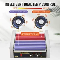 Aparat-electric-pentru-hot-dog-capacitate-de-30-de-bucăți-11-role-2-2KW-grill-cu-role-pentru-hot-dog
