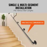Balustradă-tubulară-pentru-scări-396-cm-13-picioare-stil-industrial