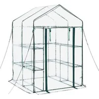 Seră-de-casă-137x137x196-cm-cu-10-rafturi-și-acoperire-din-PVC
