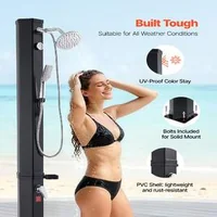 Duș-solar-de-grădină-40L-cu-duș-de-mână-și-baterie-205-cm