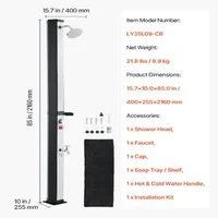 Duș-solar-de-grădină-35L-negru-și-argintiu-cu-suport-pentru-săpun