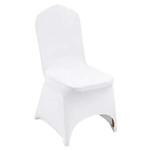 Huse-pentru-scaune-din-spandex-100-buc-Dimensiune-universală-culoare-albă-margine-frontală-arcuită