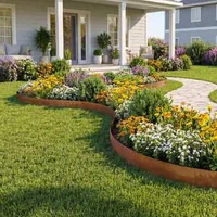Bordură-Metalică-pentru-Grădină-10-m-x-14-cm-Flexibilă-și-Durabilă
