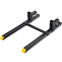 Furci-pentru-paleți-pentru-tractor-capacitate-de-900-kg-cu-mecanism-de-prindere-și-stabilizator