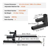 Furci-pentru-paleți-pentru-tractor-capacitate-de-900-kg-cu-mecanism-de-prindere-și-stabilizator