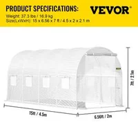 Seră-de-grădină-tip-tunel-4-6-x-2-x-2-1-m-construcție-galvanizată