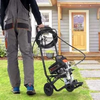 Aparat-electric-de-vopsit-airless-950W-3000-PSI-pe-cărucior