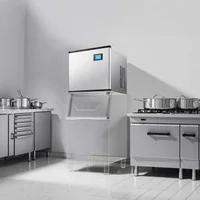 Mașină-profesională-de-gheață-136-kg-zi-model-modular-cu-autocurățare