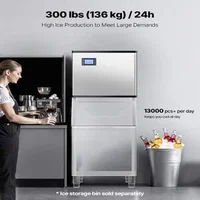 Mașină-profesională-de-gheață-136-kg-zi-model-modular-cu-autocurățare