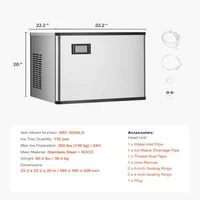 Mașină-profesională-de-gheață-136-kg-zi-model-modular-cu-autocurățare