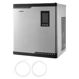 Mașină-profesională-de-gheață-136-kg-zi-model-modular-cu-temporizator-și-autocurățare