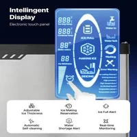 Mașină-profesională-de-gheață-136-kg-zi-model-modular-cu-temporizator-și-autocurățare