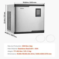 Mașină-profesională-de-gheață-136-kg-zi-model-modular-cu-temporizator-și-autocurățare