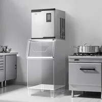 Mașină-profesională-de-gheață-136-kg-zi-model-modular-cu-temporizator-și-autocurățare