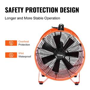 Ventilator-industrial-profesional-de-extracție-406-4-mm-cu-tub-flexibil-de-5-m-portabil-pentru-hale