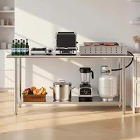 Masă-de-lucru-profesională-din-oțel-inoxidabil-183-61-cm-cu-raft-inferior-reglabil