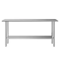 Masă-de-lucru-profesională-din-oțel-inoxidabil-183-61-cm-cu-raft-inferior-reglabil