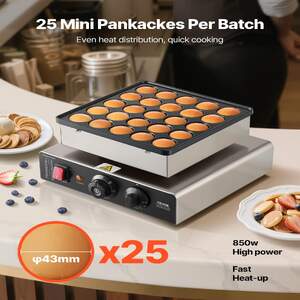 Aparat-profesional-pentru-25-de-mini-clătite-poffertjes-electric-cu-termostat-și-temporizator