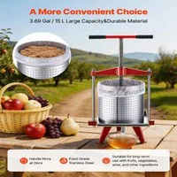 Presă-manuală-pentru-fructe-și-struguri-15-l-din-oțel-inoxidabil-pentru-suc-vin-și-cidru-cu-2-saci-de-filtrare