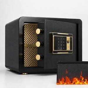 Seif-biometric-de-20-de-litri-25-35-25-cm-cu-cititor-de-amprentă-tastatură-electronică-și-construcție-din-oțel