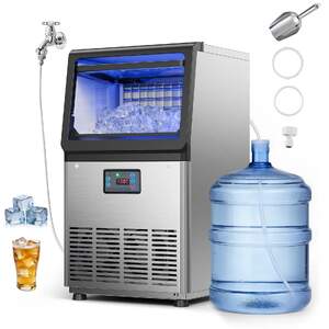 Aparat-profesional-de-gheață-41-kg-24-h-32-cuburi-coș-6-kg-și-autocurățare